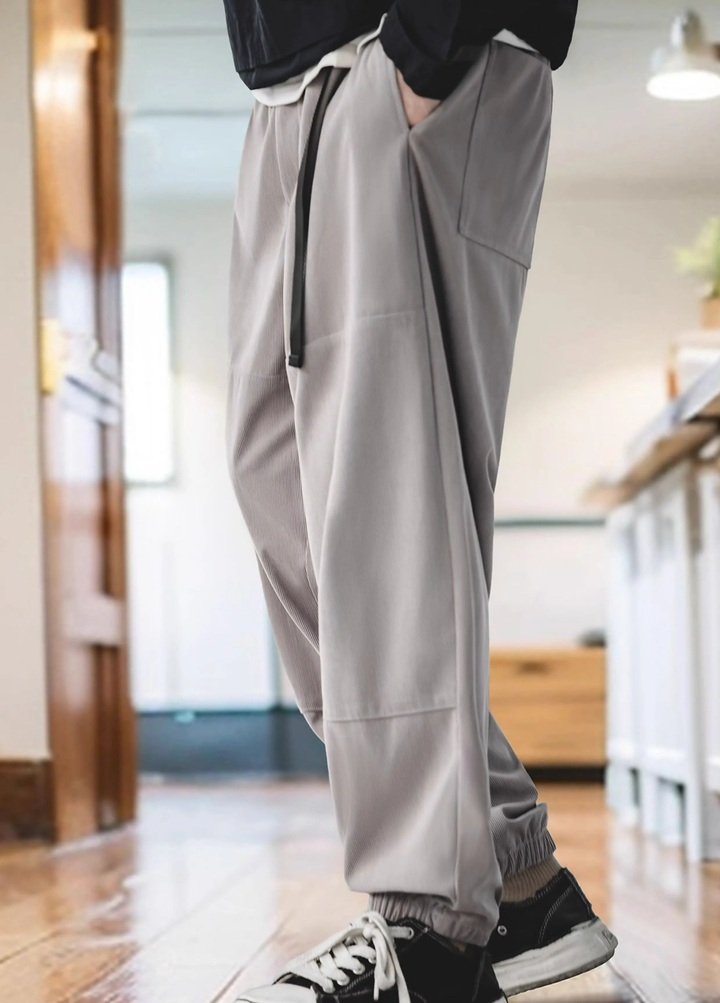 American Retro Casual Corduroy Cityboy Men's Trousers