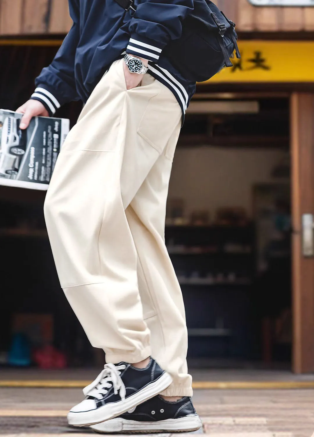 American Retro Casual Corduroy Cityboy Men's Trousers