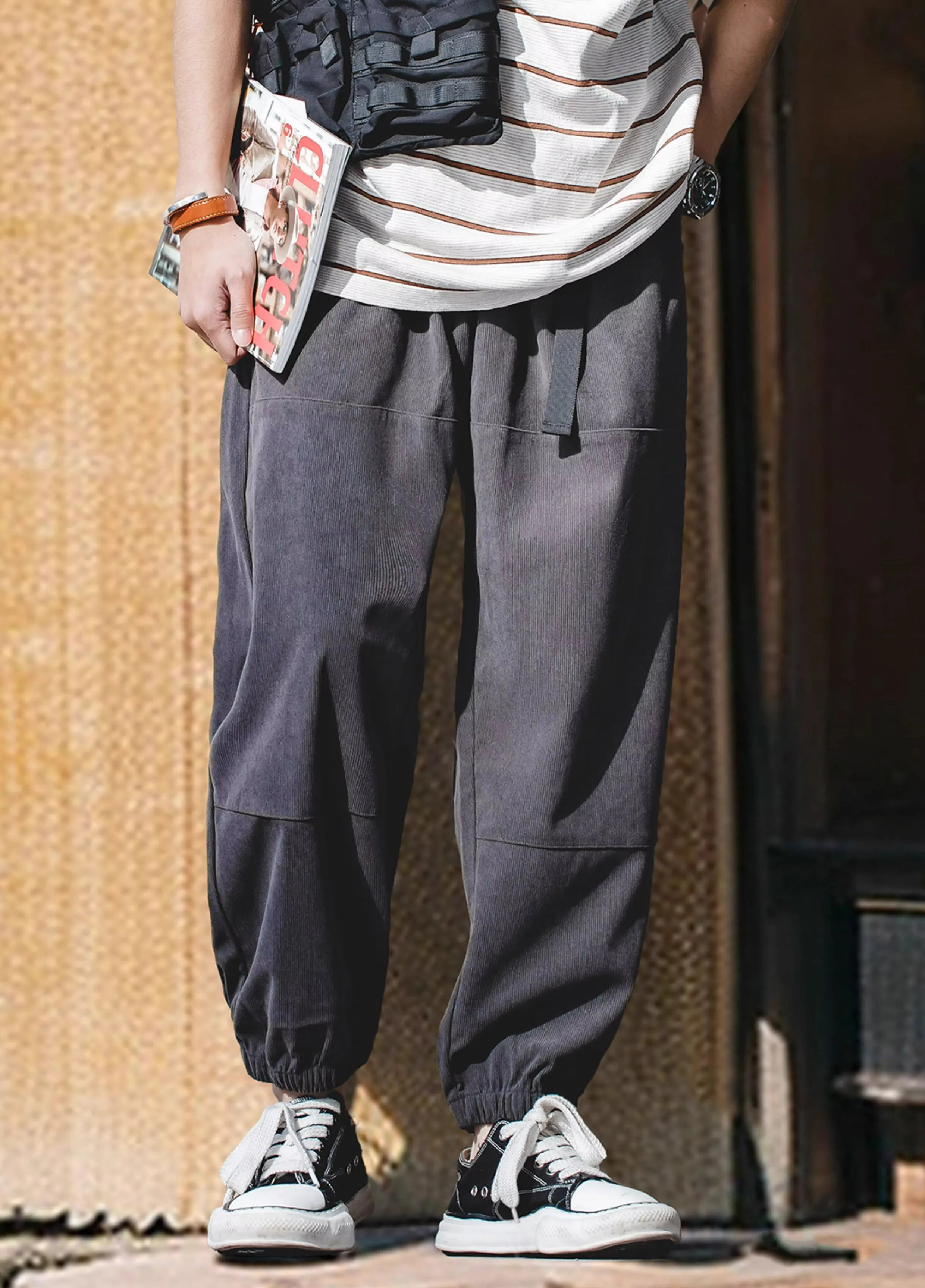 American Retro Casual Corduroy Cityboy Men's Trousers
