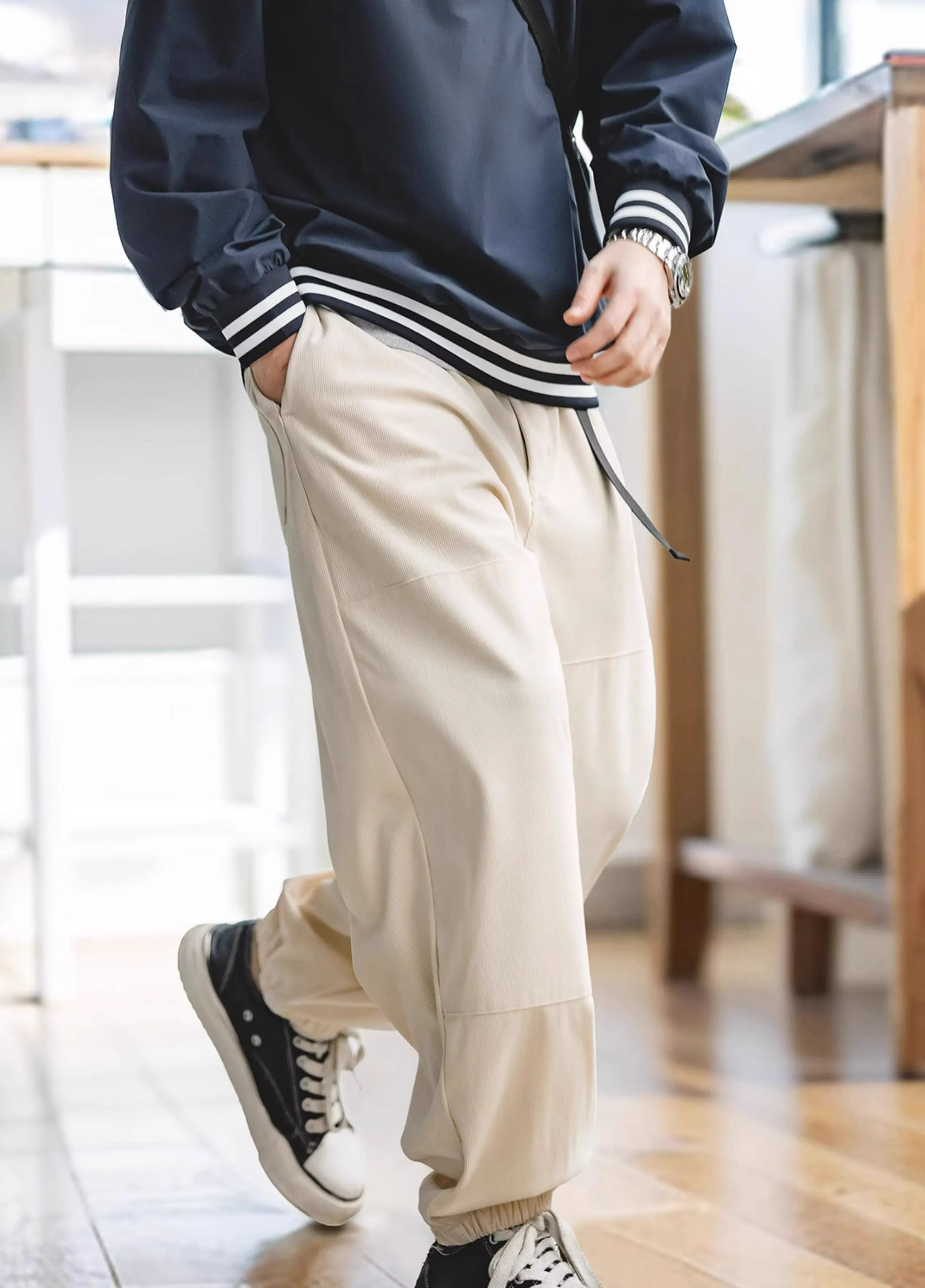 American Retro Casual Corduroy Cityboy Men's Trousers