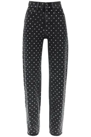 Black Rhinestone Jeans