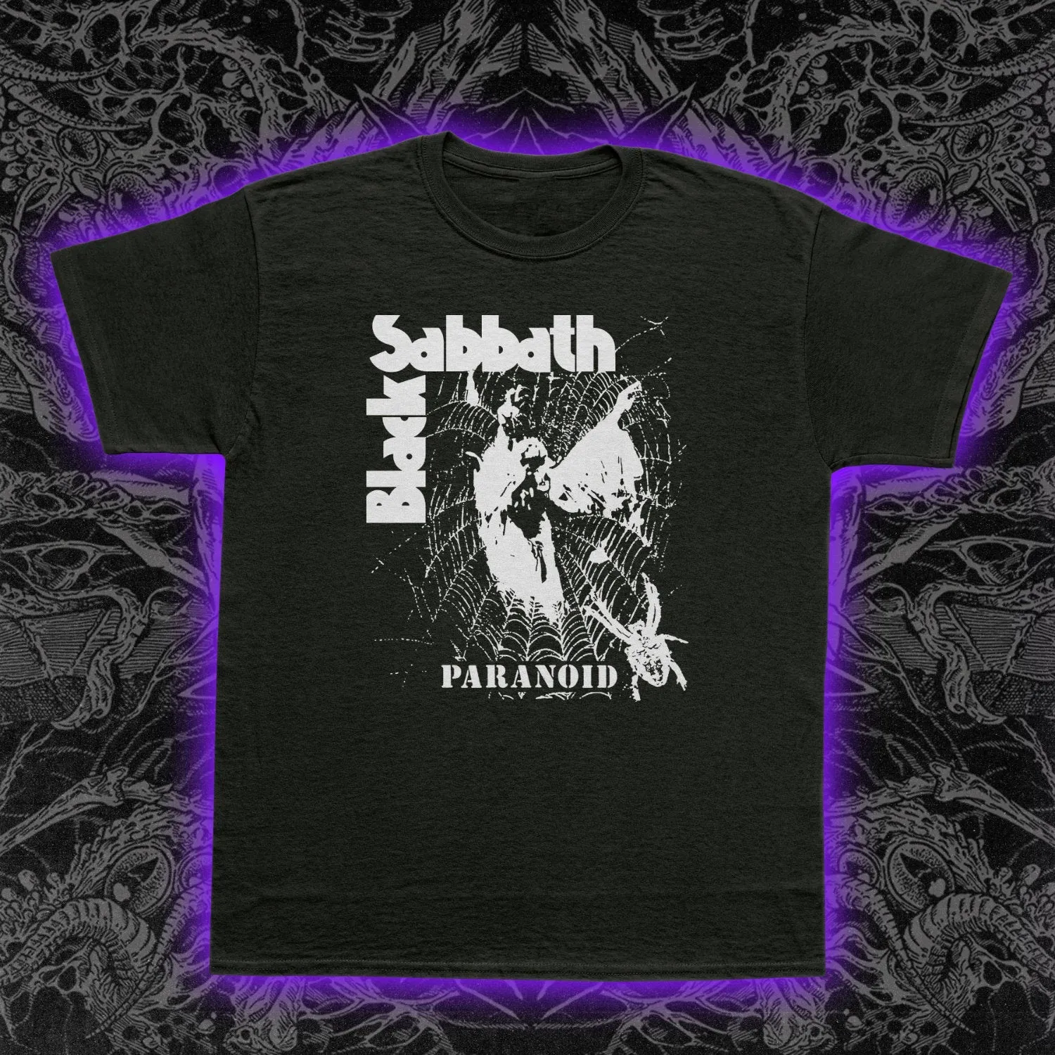 Black Sabbath Paranoid Spider Slim Fit Tee