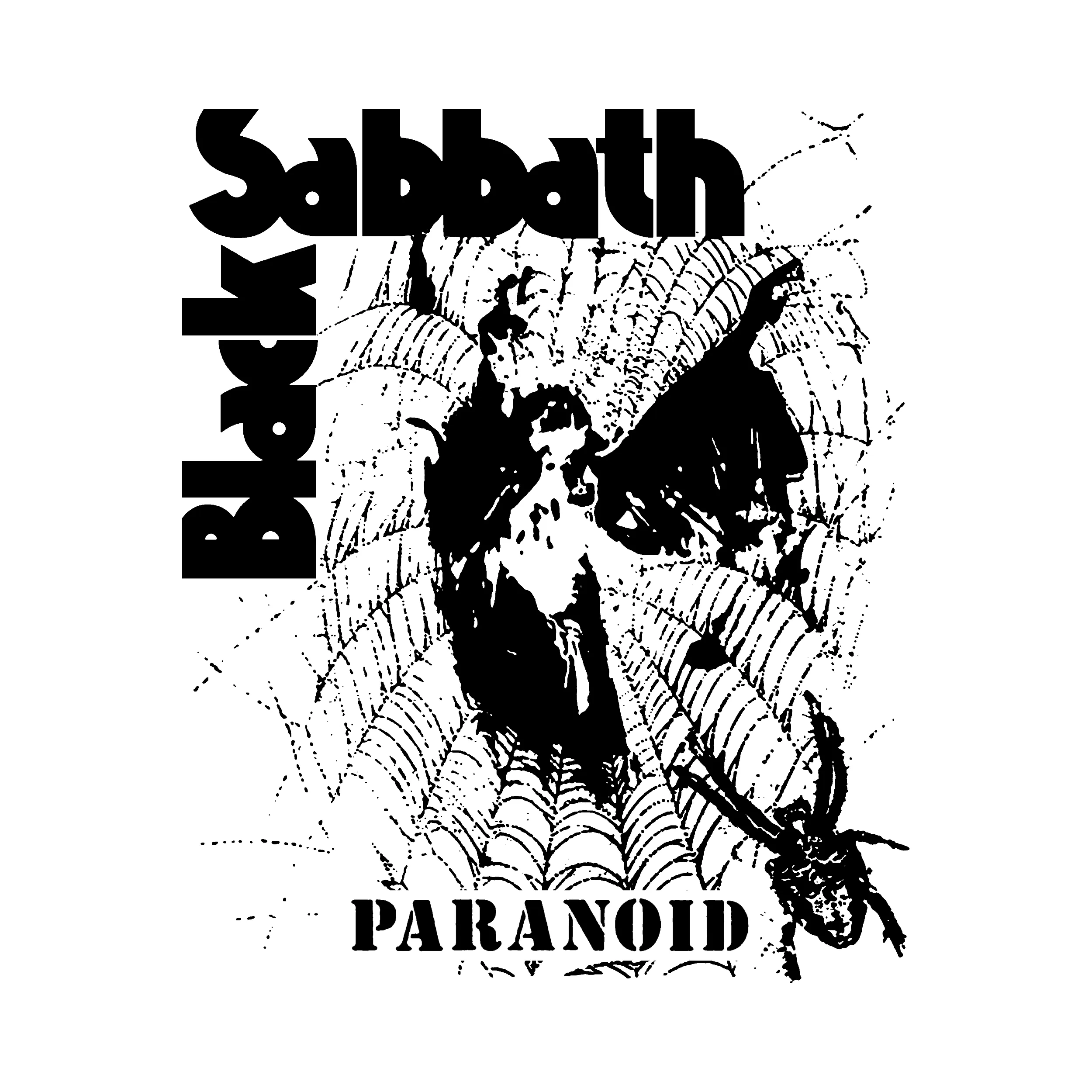 Black Sabbath Paranoid Spider Slim Fit Tee