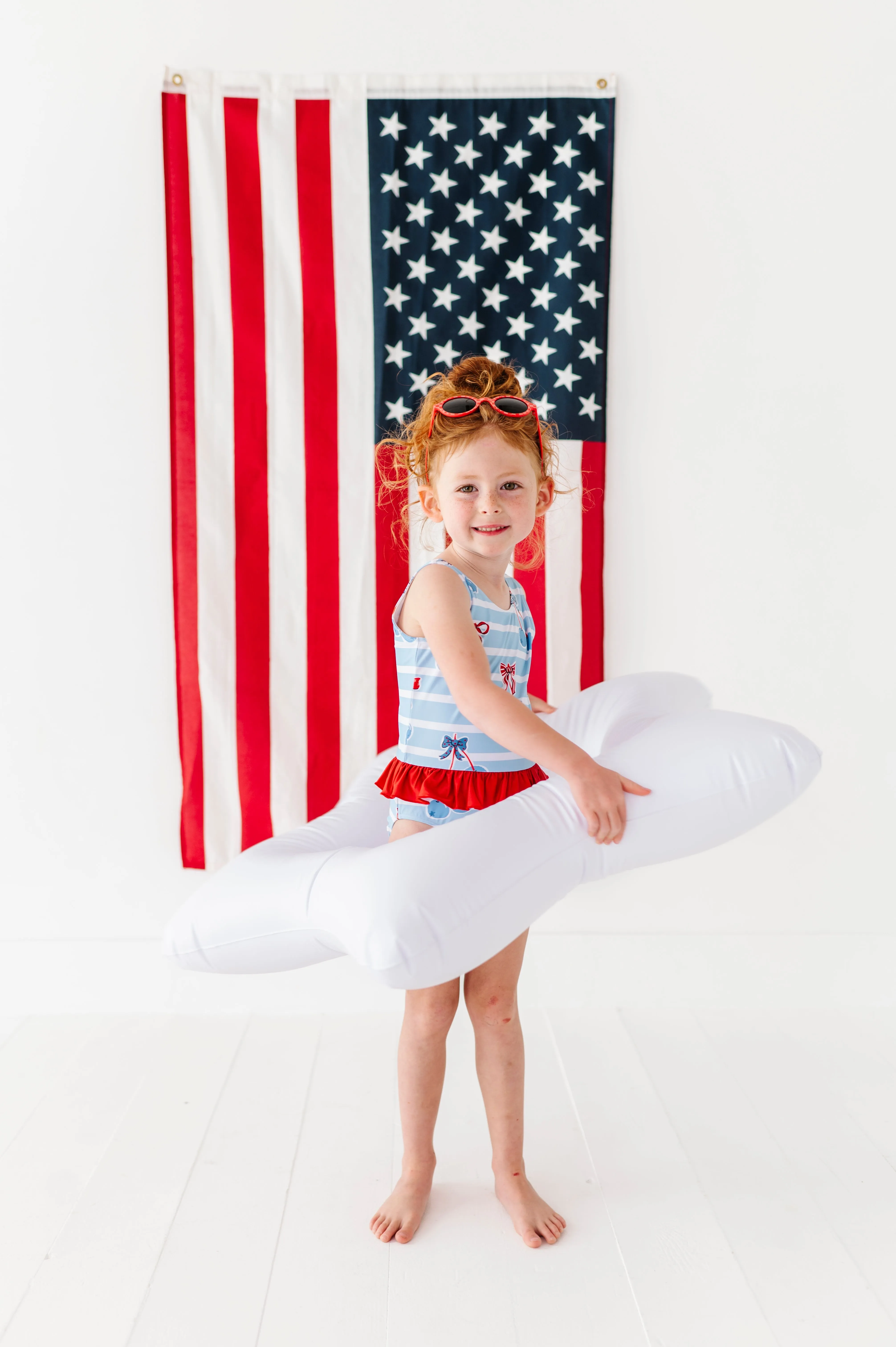 Blue-Cherries | SKIRTED ONE-PIECE