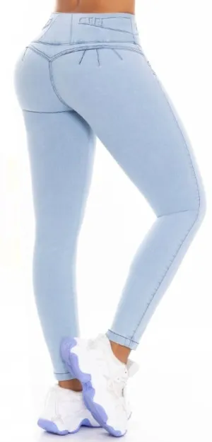 Cristal Push Up Jeans - High Waisted - Light Blue
