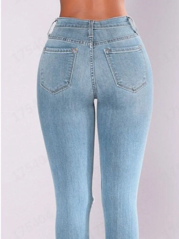 FIONA: Ripped Denim Jeans - bis 3XL