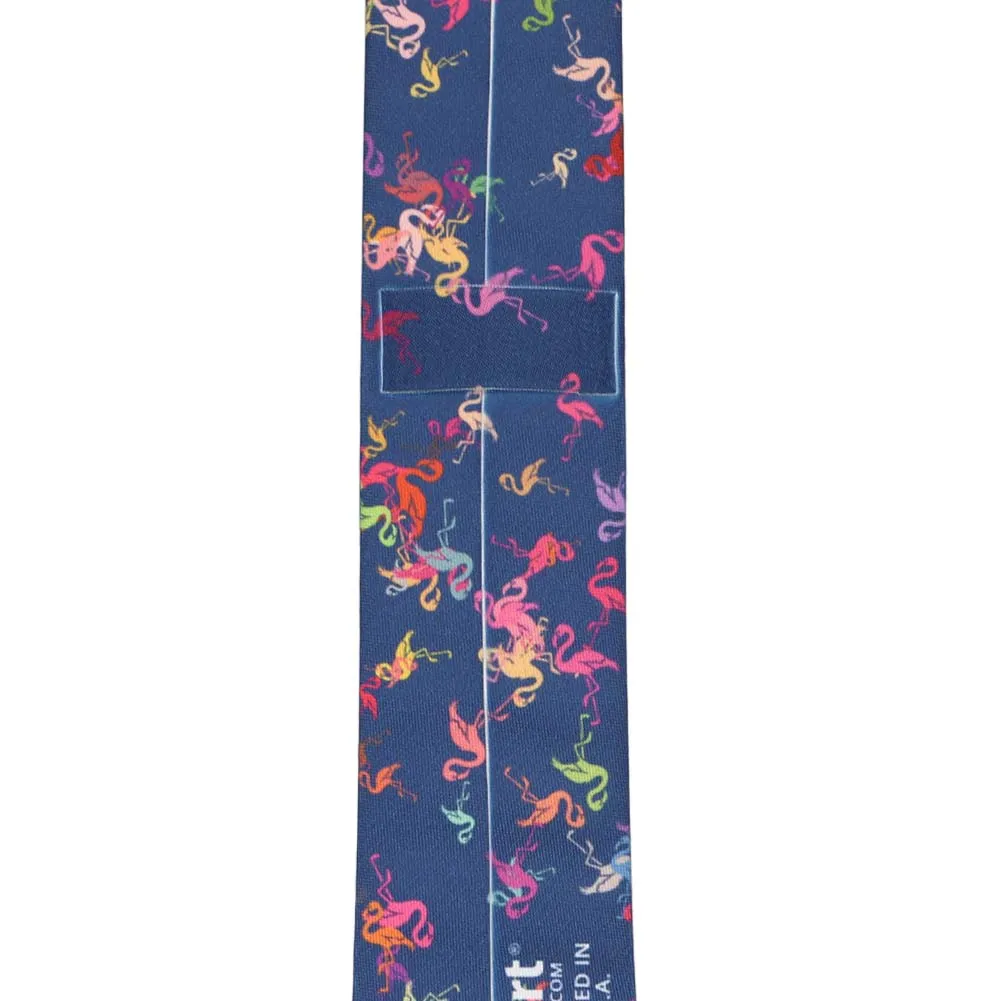 Funky Flamingo Slim Necktie, 2.5" Width