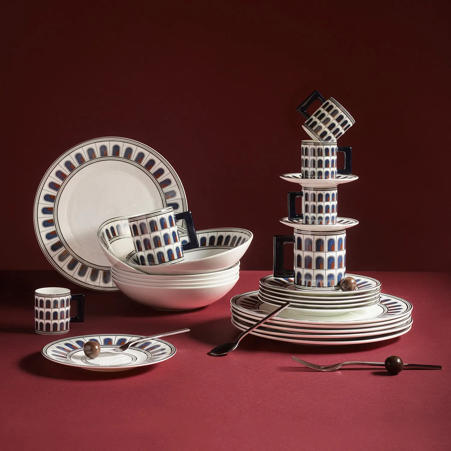 greg natale | palazzo bread plate | navy ~ DC