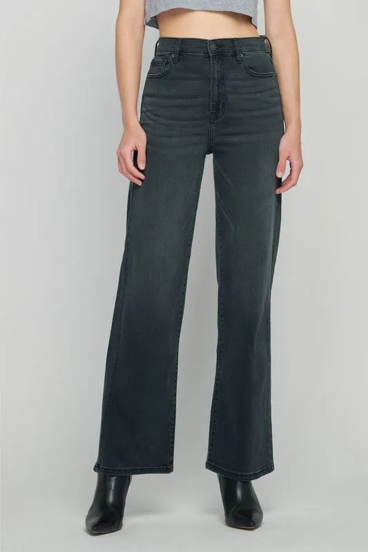 Hidden Logan Black High Rise 31in Inseam Dad Jean