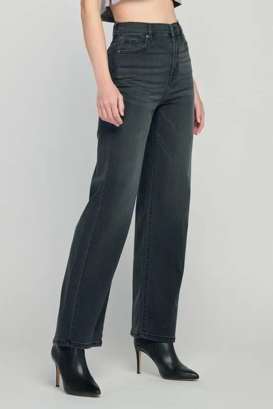 Hidden Logan Black High Rise 31in Inseam Dad Jean