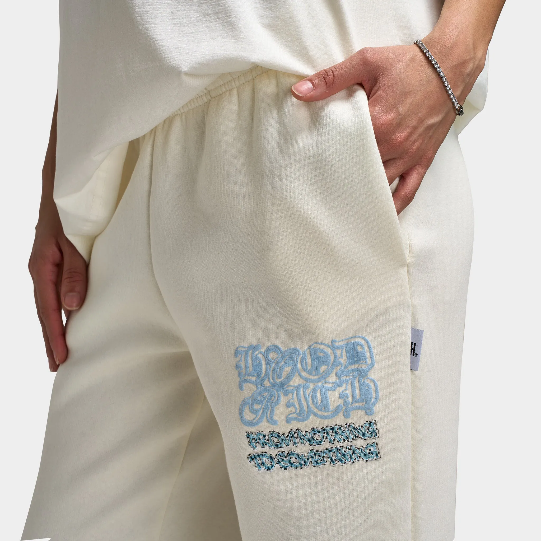Hoodrich Women's Jewel Jogger Blanc De Blanc / Clear Sky
