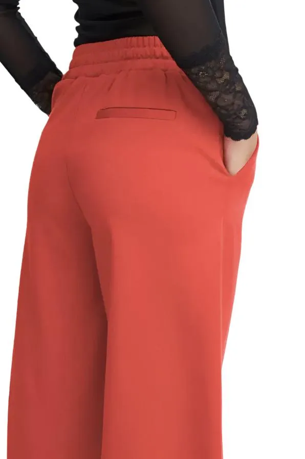 Ichi Womens Kate Sus Wide Pant Cranberry