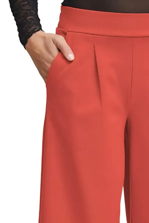Ichi Womens Kate Sus Wide Pant Cranberry