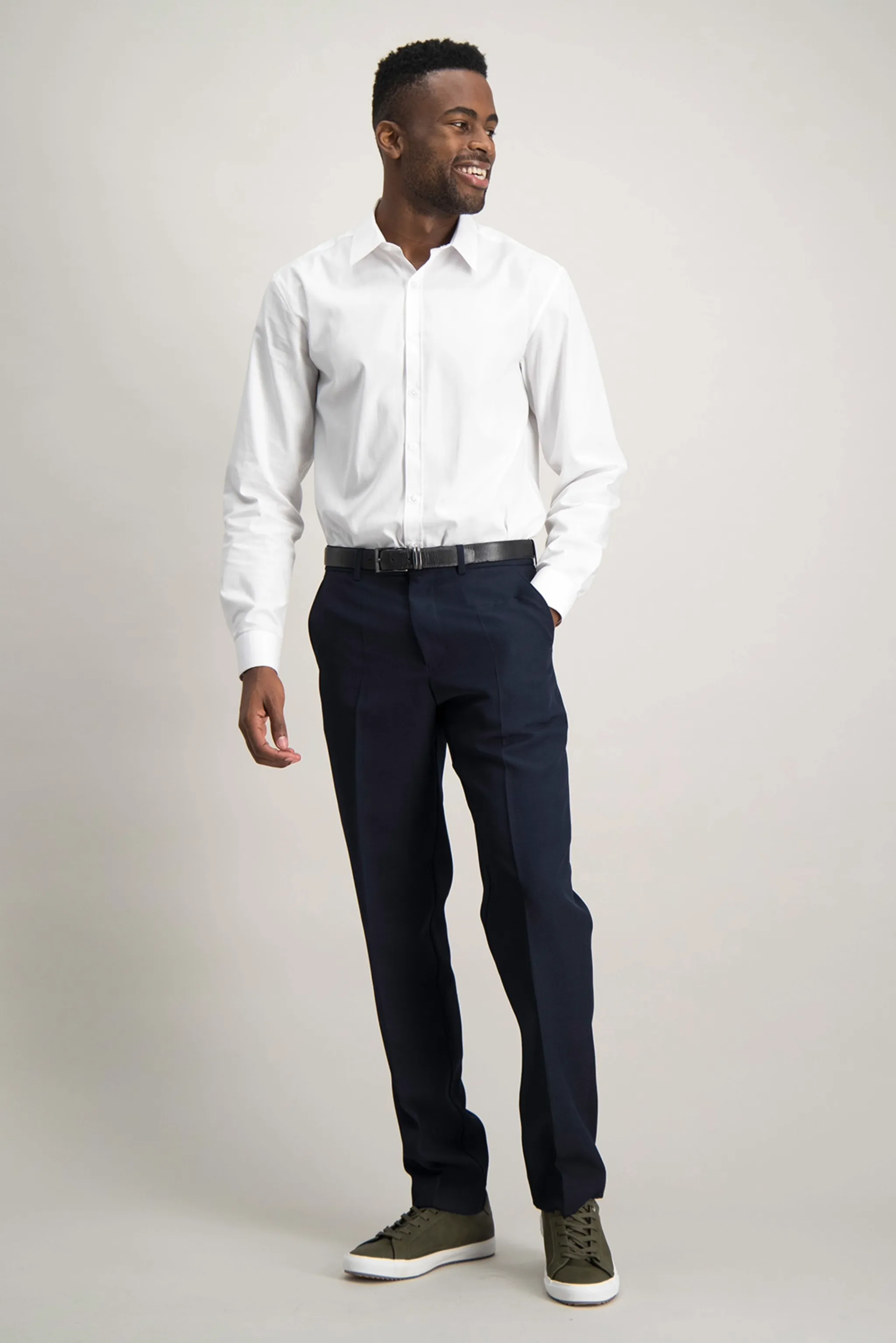 Jake regular fit trouser - navy stretch
