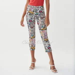 Joseph Ribkoff City Life and Block Print Trouser – Style 222067