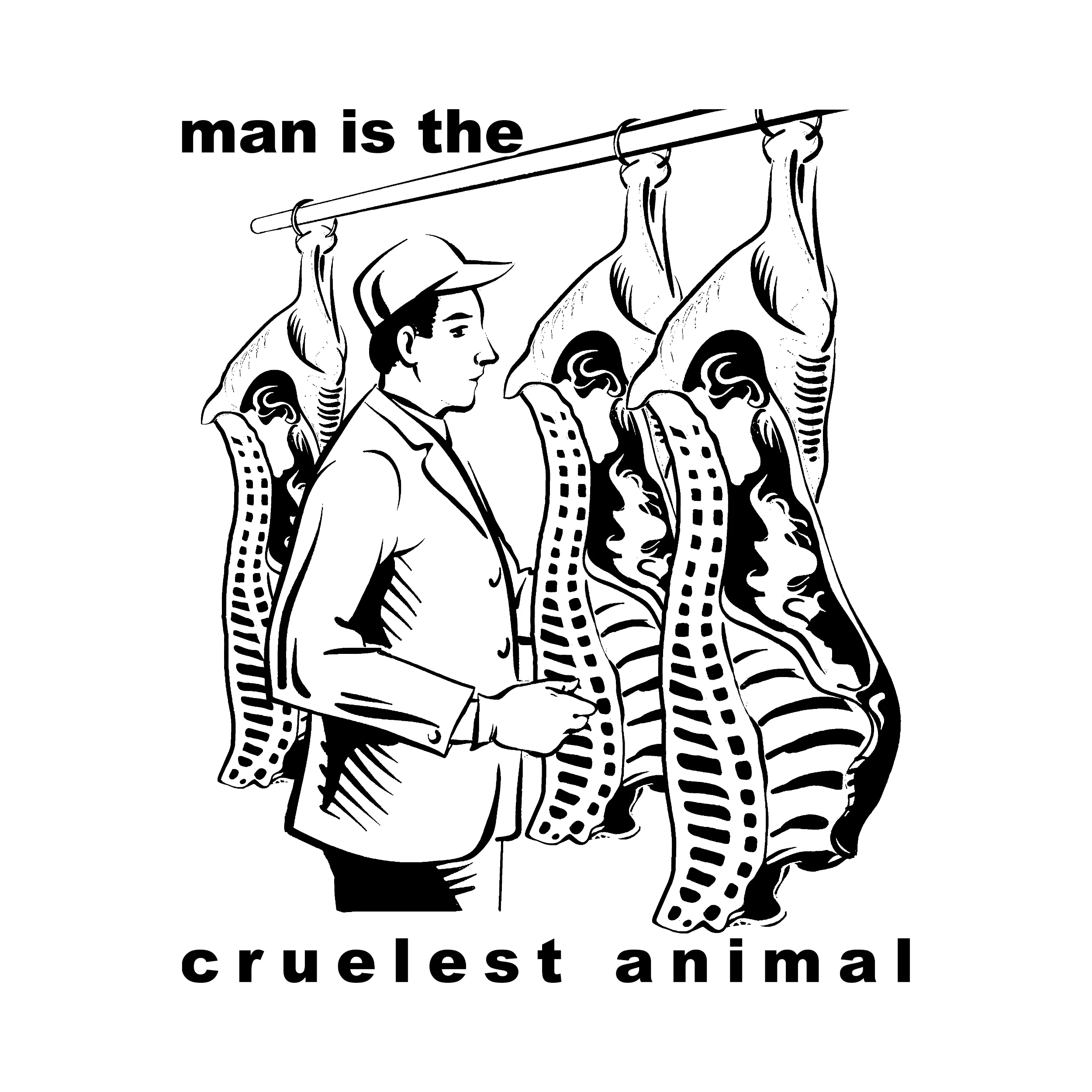 Man Is The Cruelest Animal Slim Fit Tee