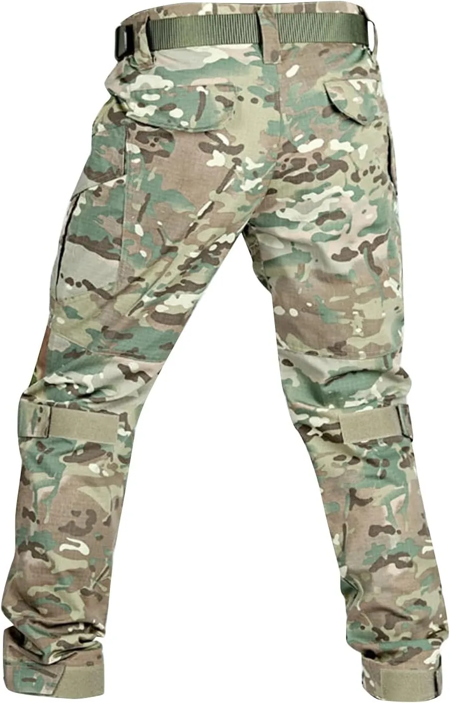Men's Cargo Pants with Double-Layered Knees Heavy Duty Work Pants Water Resistant Relaxed Fit Hiking Pants