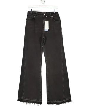Mint Velvet Grey Washed Flared Jeans UK 8