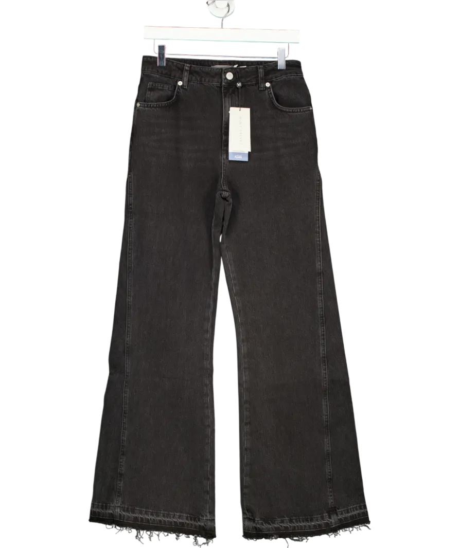 Mint Velvet Grey Washed Flared Jeans UK 8
