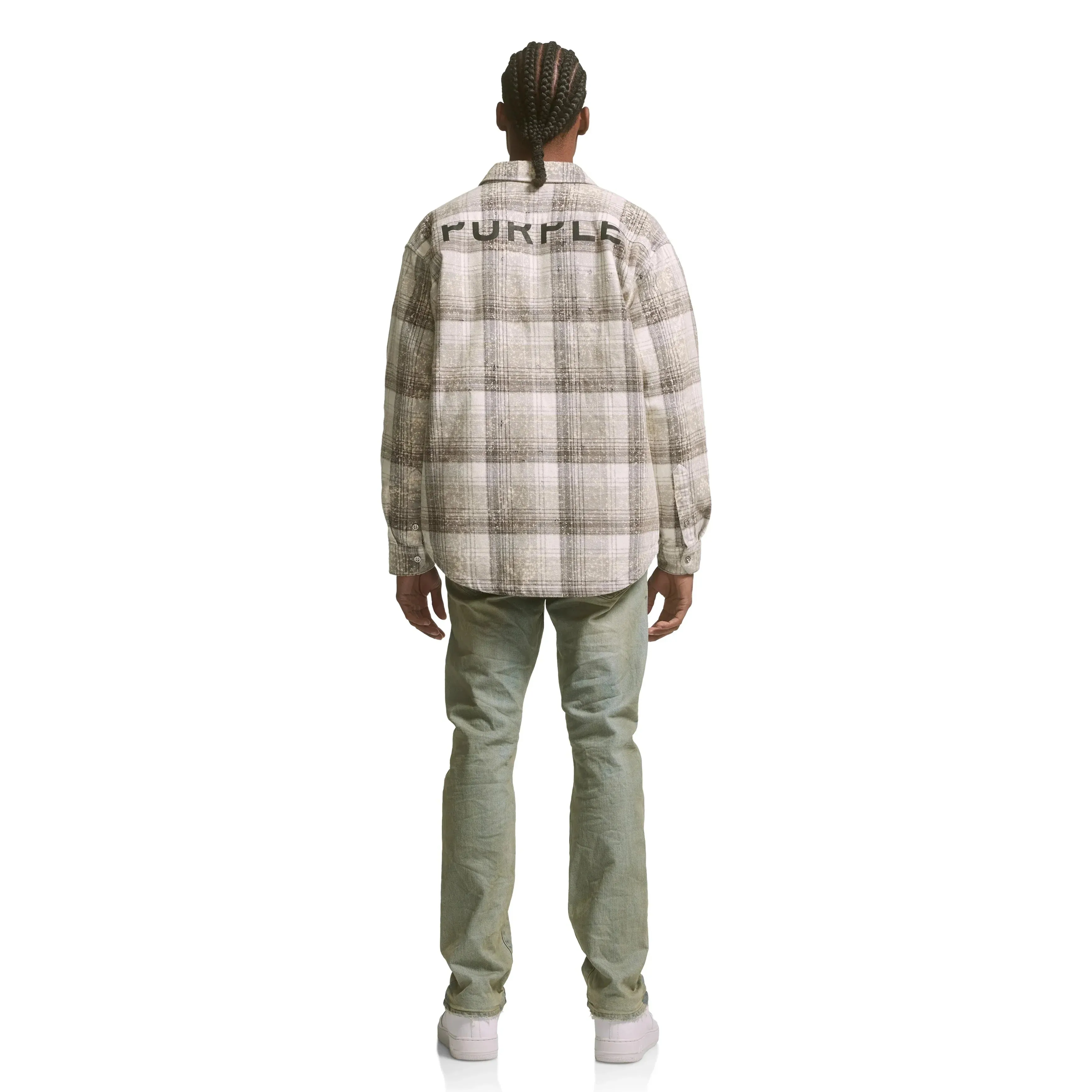 Purple Brand P005 Light Indigo Dirty Wax Jean