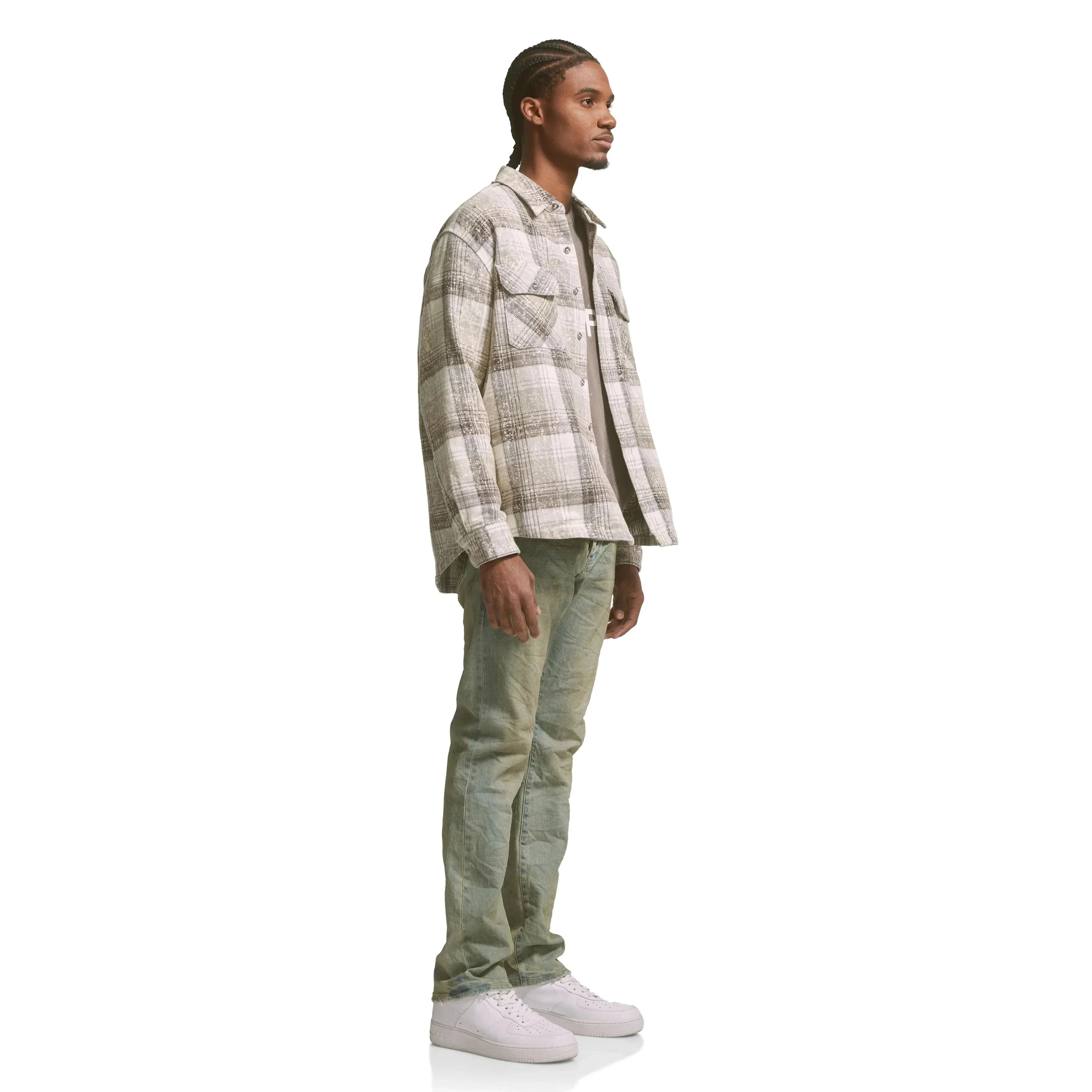 Purple Brand P005 Light Indigo Dirty Wax Jean