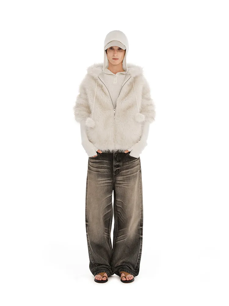 Retro wide-leg jeans