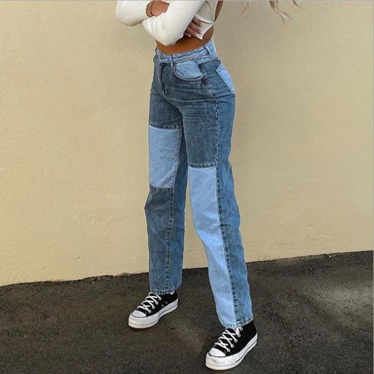 SAMIRA: Patchwork Jeans