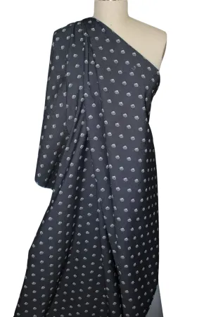 Scallop Shoals Printed Stretch Denim - Indigo/White