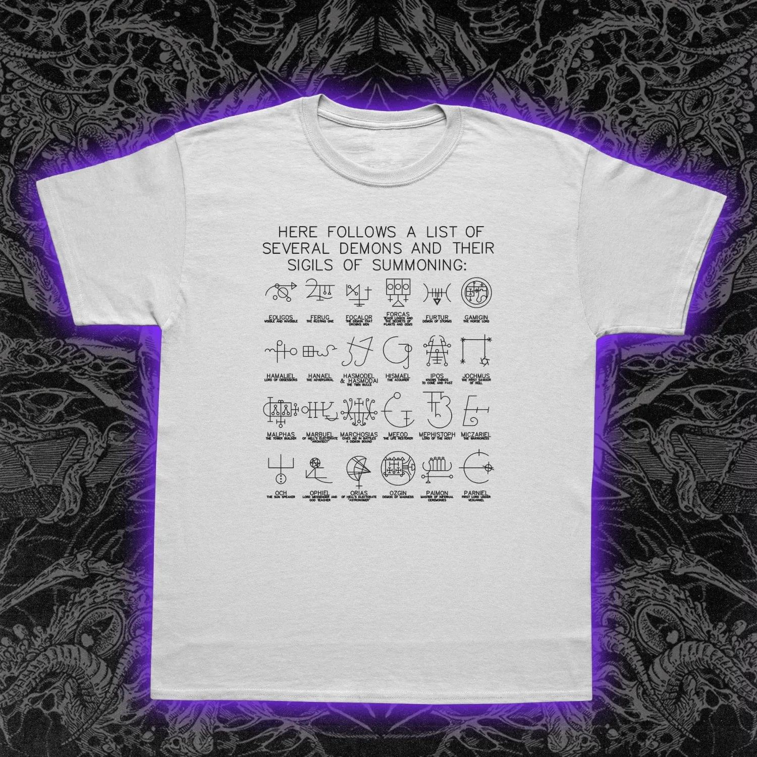 Several Demons And Their Sigils Slim Fit Tee