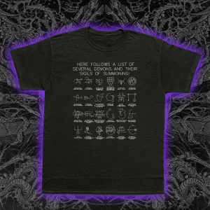 Several Demons And Their Sigils Slim Fit Tee