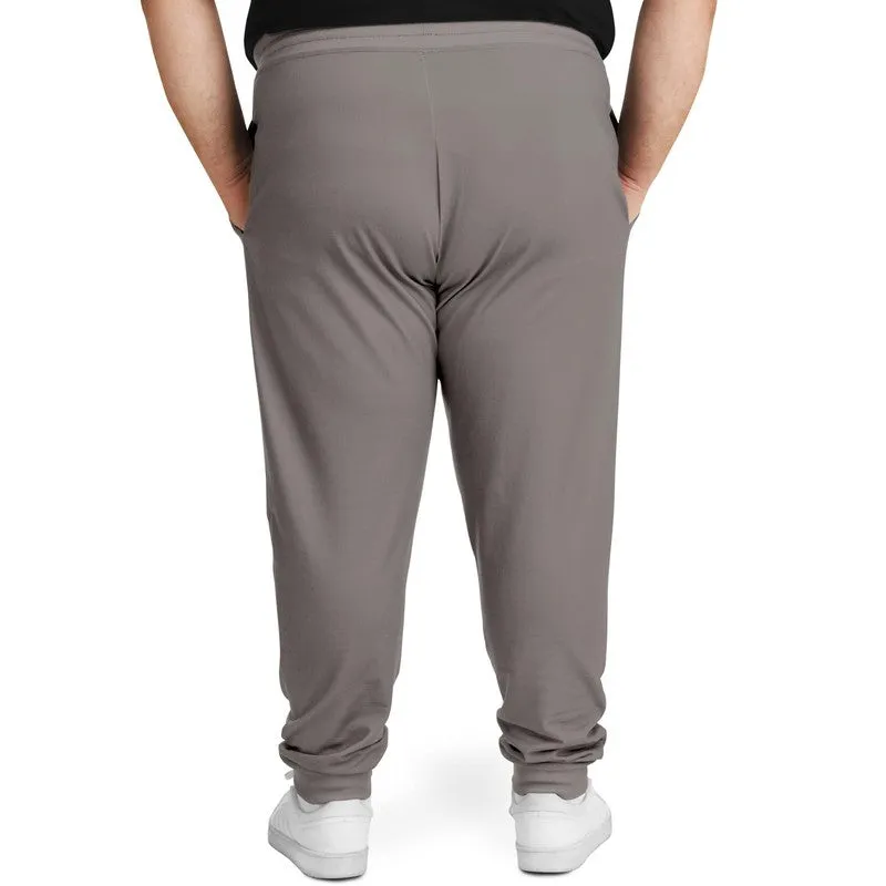 Shaded Pale Pastel Brown Joggers | Unisex | with PLUS sizes | C30M30Y30K30
