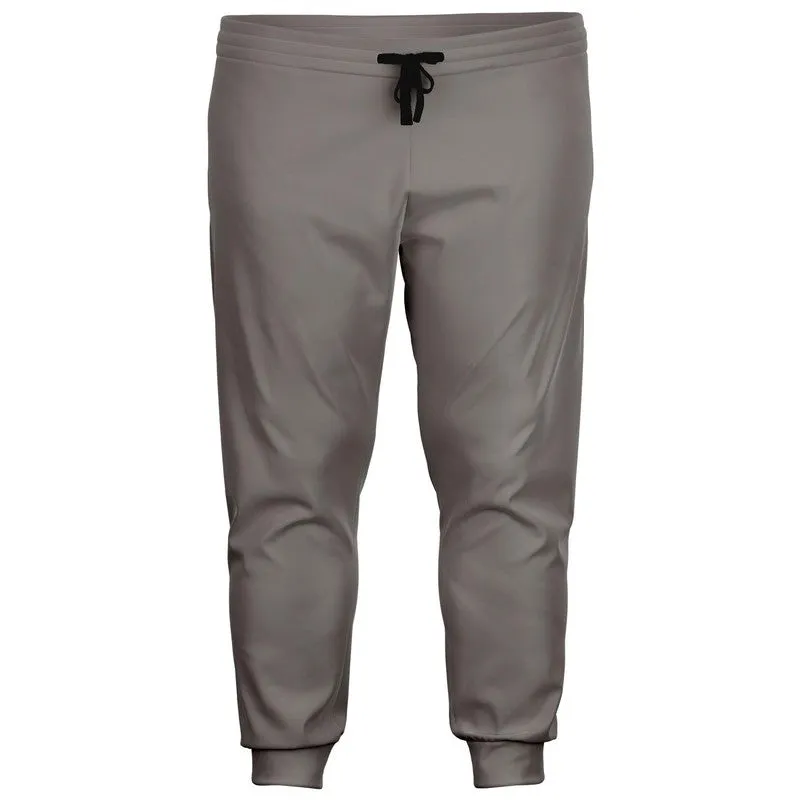 Shaded Pale Pastel Brown Joggers | Unisex | with PLUS sizes | C30M30Y30K30
