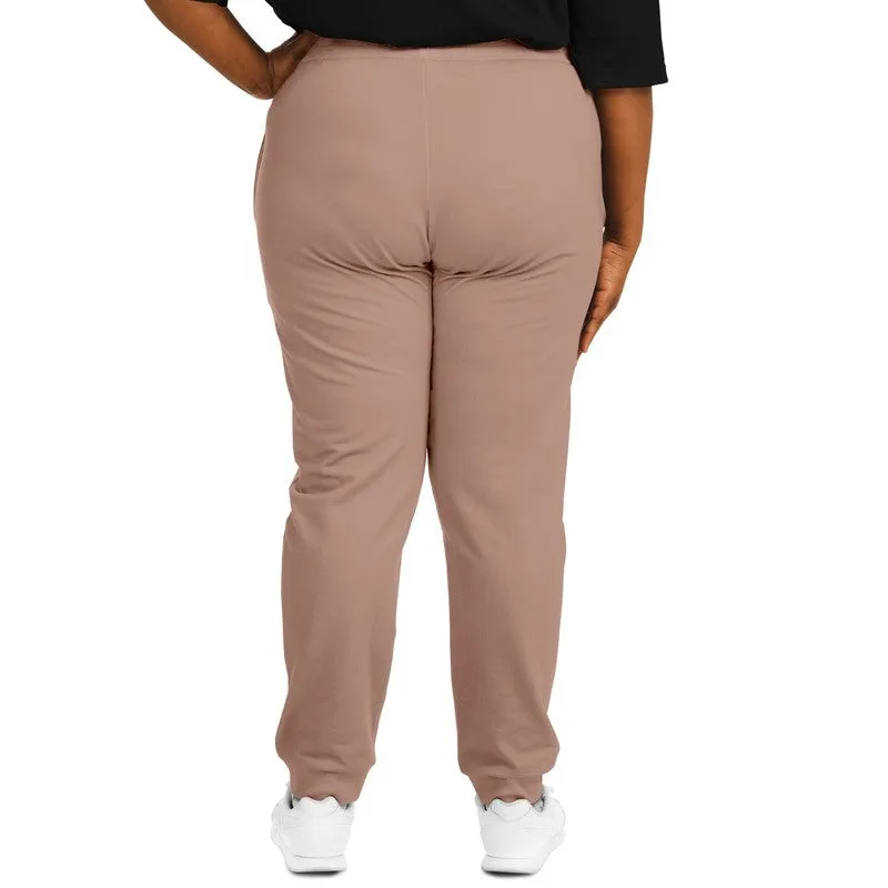 Shaded Pale Pastel Red Brown Joggers | Unisex | with PLUS sizes | C0M30Y30K30