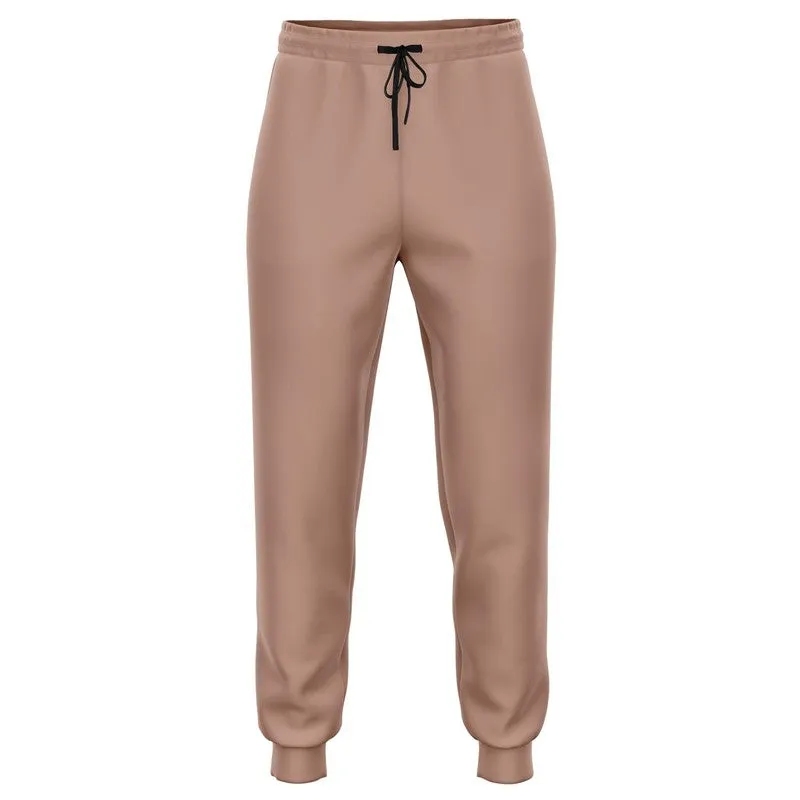 Shaded Pale Pastel Red Brown Joggers | Unisex | with PLUS sizes | C0M30Y30K30