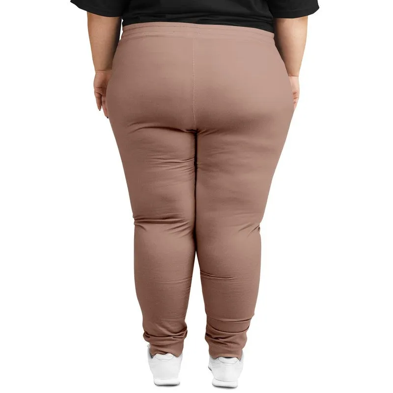 Shaded Pale Pastel Red Brown Joggers | Unisex | with PLUS sizes | C0M30Y30K30
