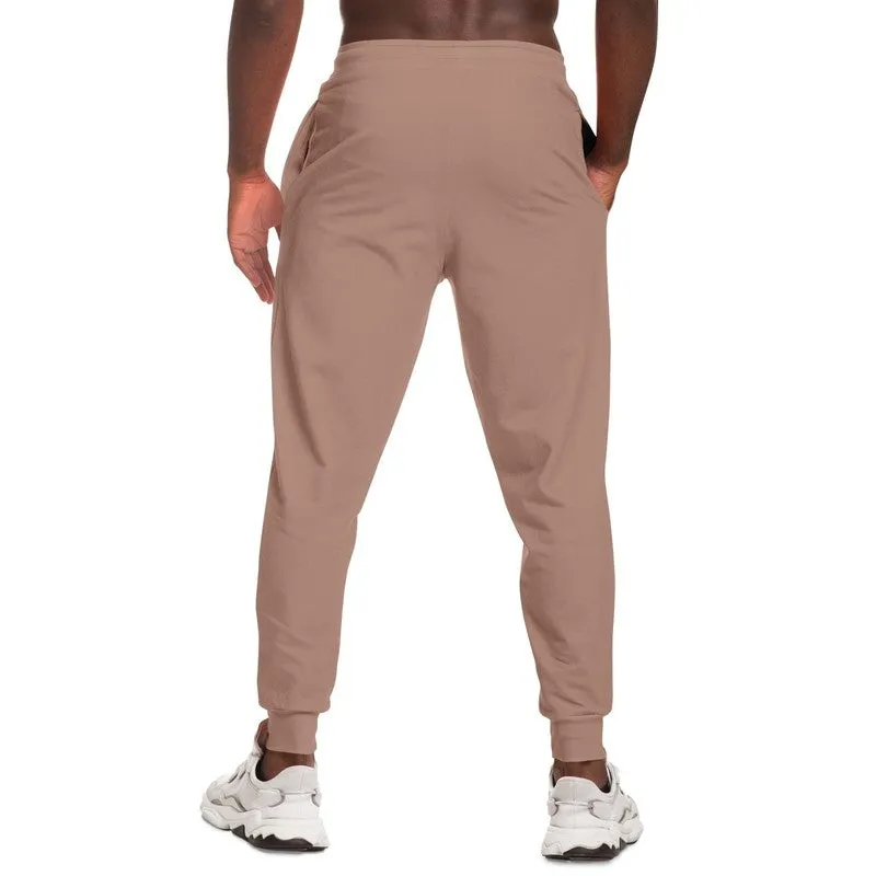 Shaded Pale Pastel Red Brown Joggers | Unisex | with PLUS sizes | C0M30Y30K30