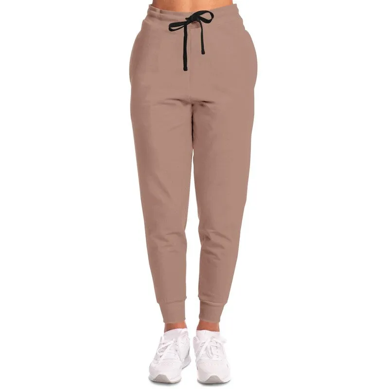 Shaded Pale Pastel Red Brown Joggers | Unisex | with PLUS sizes | C0M30Y30K30