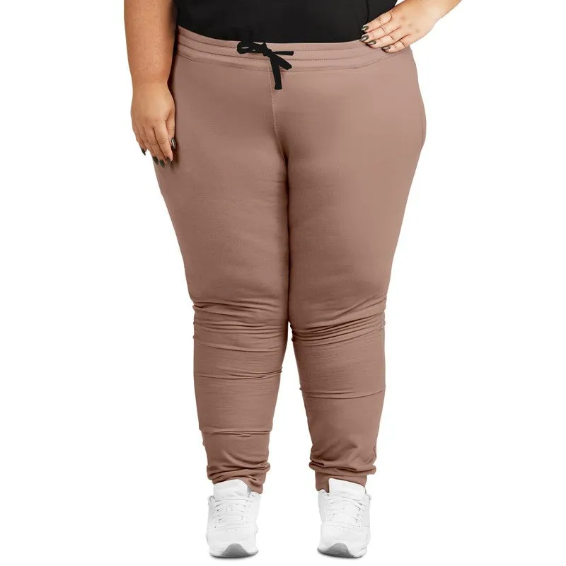 Shaded Pale Pastel Red Brown Joggers | Unisex | with PLUS sizes | C0M30Y30K30
