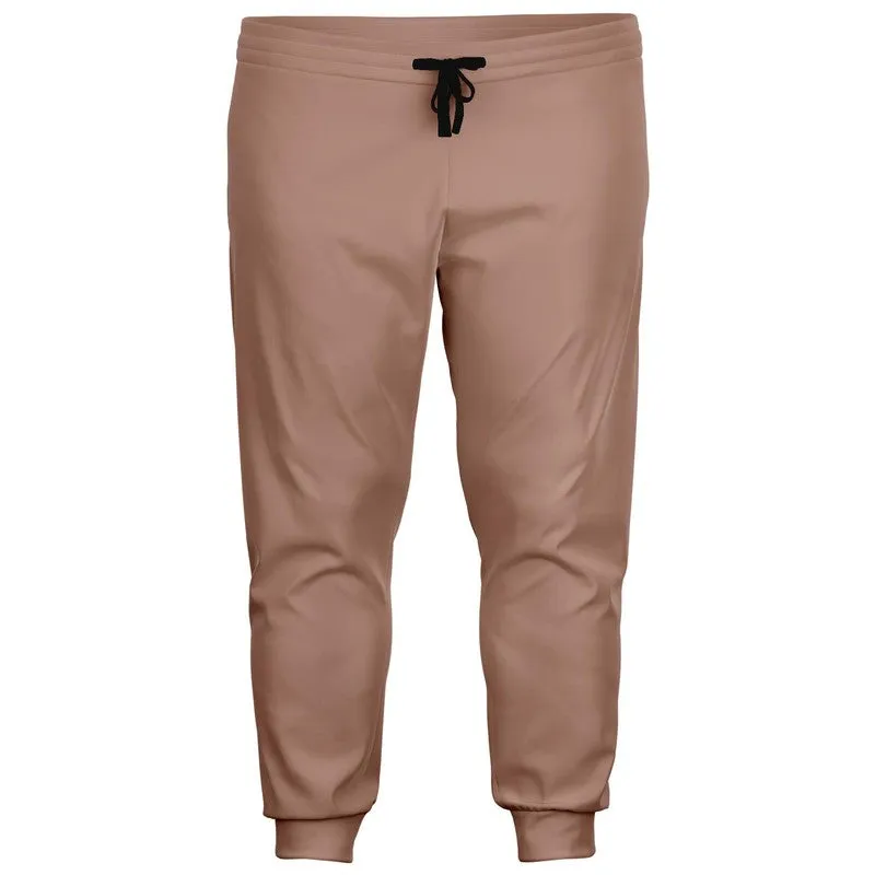 Shaded Pale Pastel Red Brown Joggers | Unisex | with PLUS sizes | C0M30Y30K30