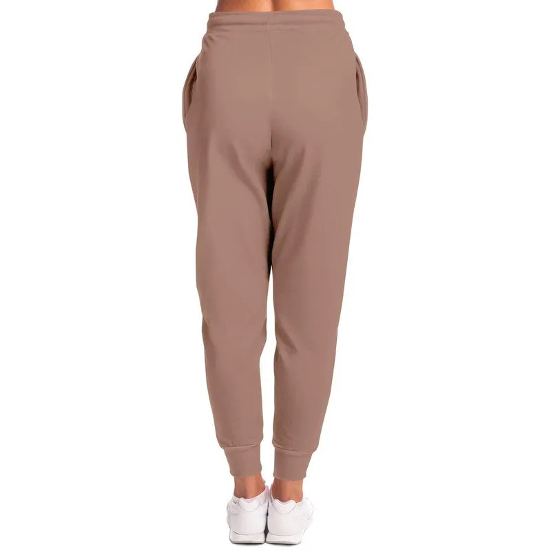 Shaded Pale Pastel Red Brown Joggers | Unisex | with PLUS sizes | C0M30Y30K30