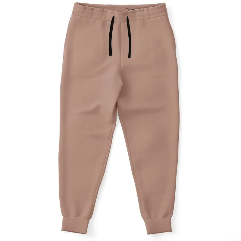 Shaded Pale Pastel Red Brown Joggers | Unisex | with PLUS sizes | C0M30Y30K30