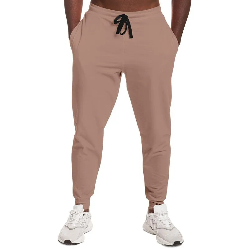 Shaded Pale Pastel Red Brown Joggers | Unisex | with PLUS sizes | C0M30Y30K30