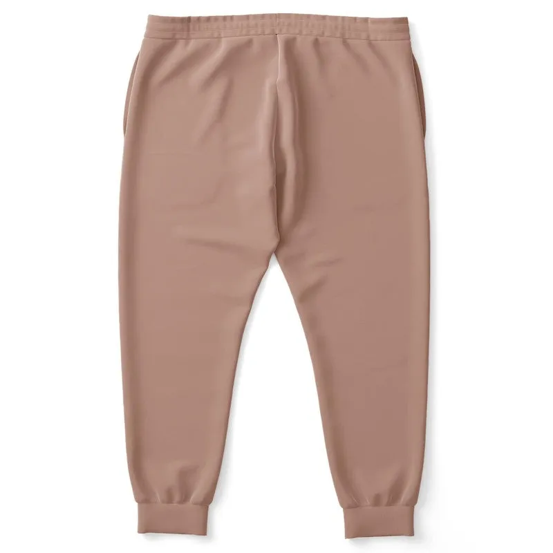 Shaded Pale Pastel Red Brown Joggers | Unisex | with PLUS sizes | C0M30Y30K30