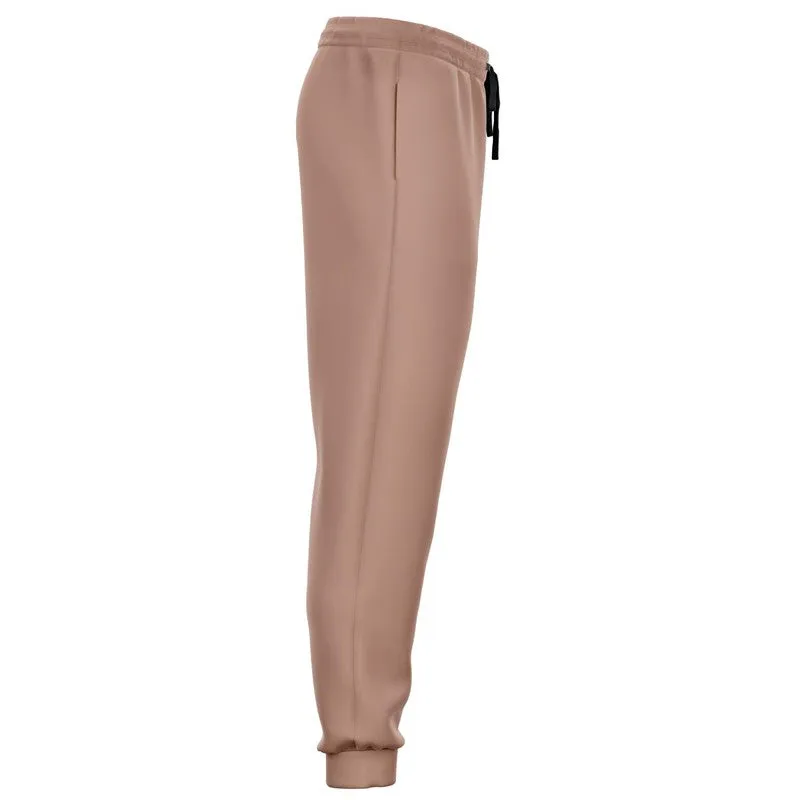 Shaded Pale Pastel Red Brown Joggers | Unisex | with PLUS sizes | C0M30Y30K30