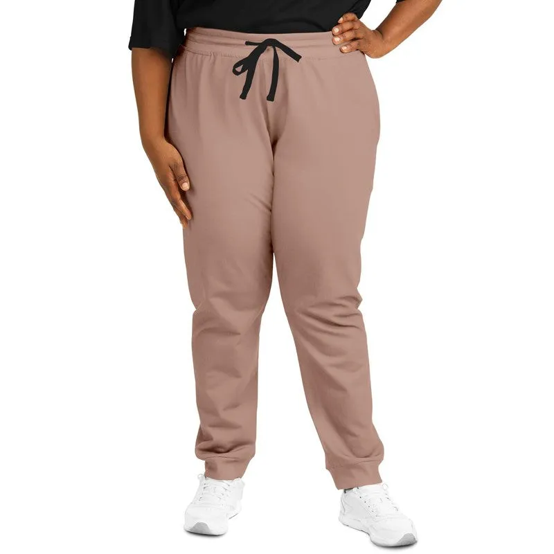 Shaded Pale Pastel Red Brown Joggers | Unisex | with PLUS sizes | C0M30Y30K30