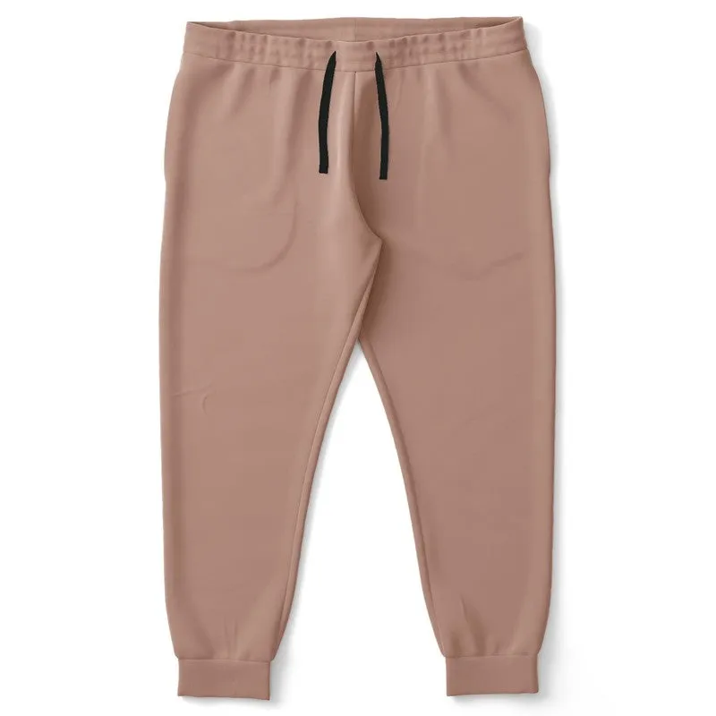 Shaded Pale Pastel Red Brown Joggers | Unisex | with PLUS sizes | C0M30Y30K30