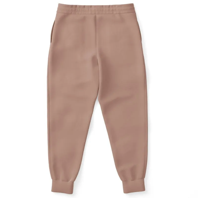 Shaded Pale Pastel Red Brown Joggers | Unisex | with PLUS sizes | C0M30Y30K30