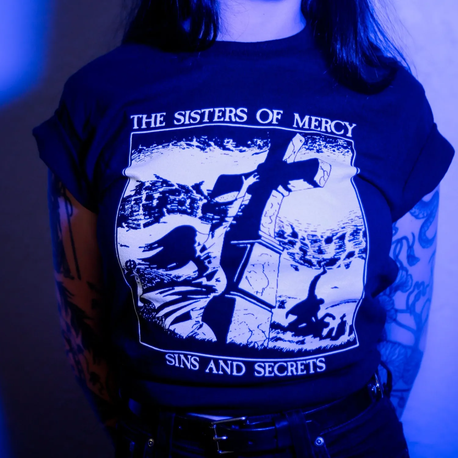 Sisters Of Mercy Sins And Secrets Slim Fit Tee