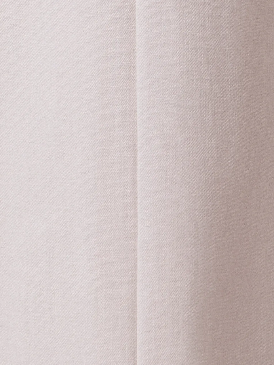 Straight Cotton Denim Stretch Pants