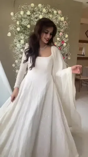 White Chikankari Kurta Palazzo Set With Embroidery Work and Dupatta